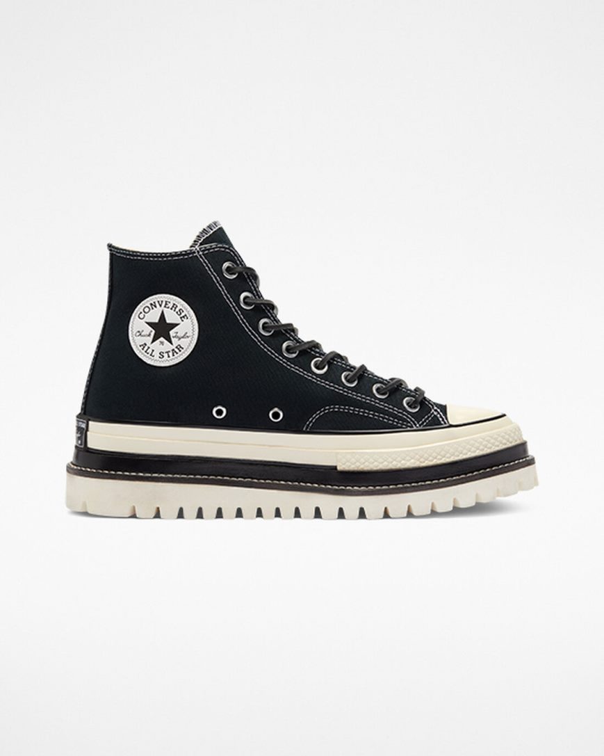 Women\'s Converse Chuck 70 LTD Lugged High Top Platform Shoes Black | AU 46319H